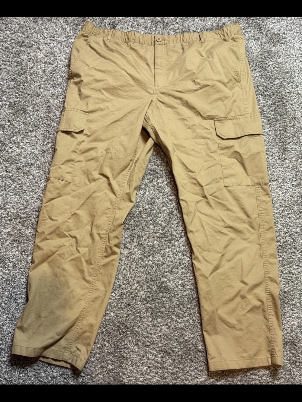 Classic Men's Cargo Pants in Khaki - Comfortable Utility Fit
